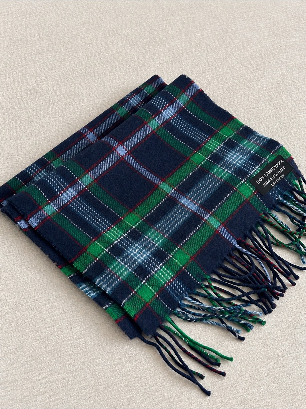 Plaid 100% Wool Scarf - made in Scotland